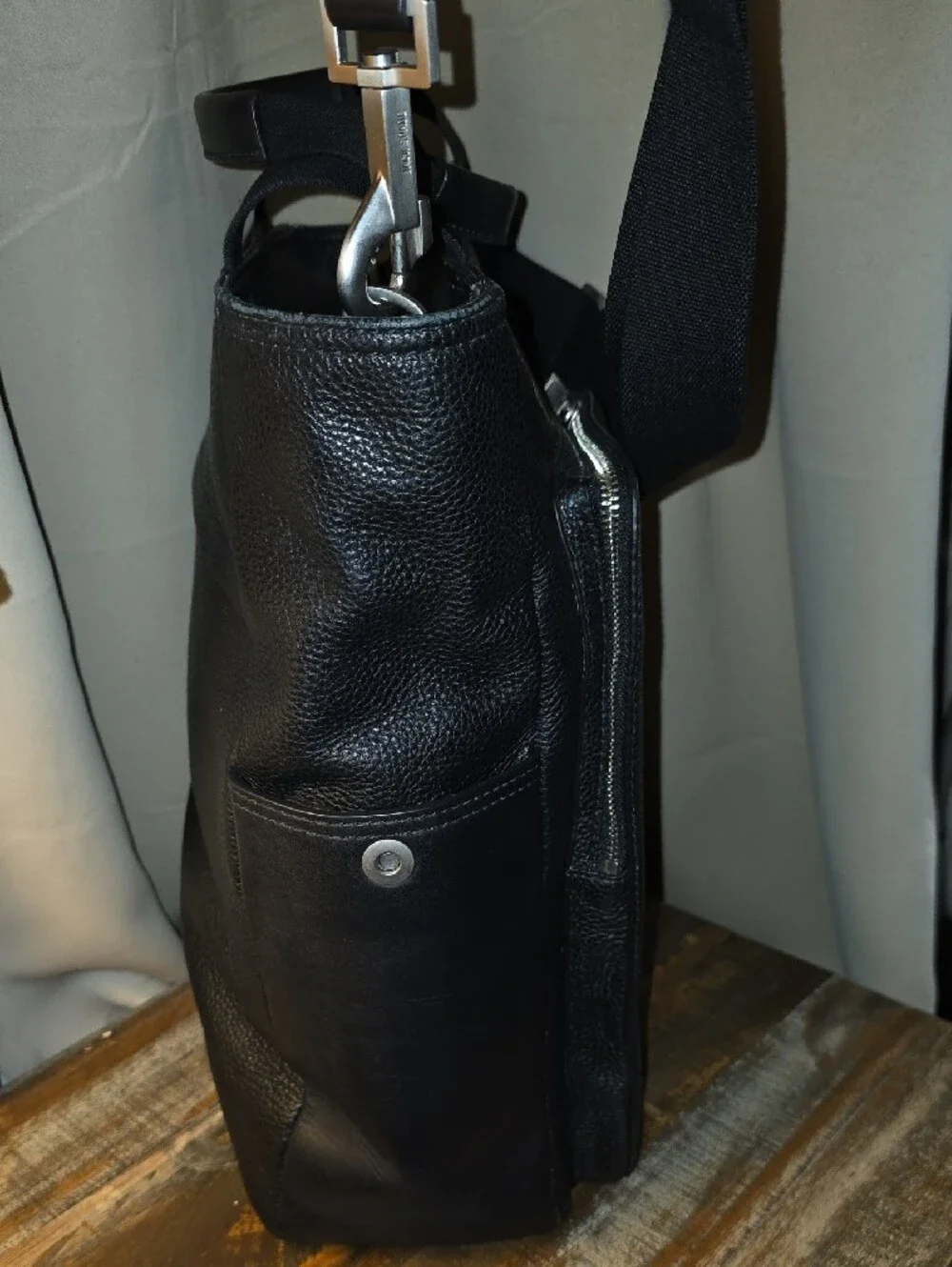 Jack Spade Pebbled Leather Set -Utility Tote w/ Removable Strap and Large Wallet